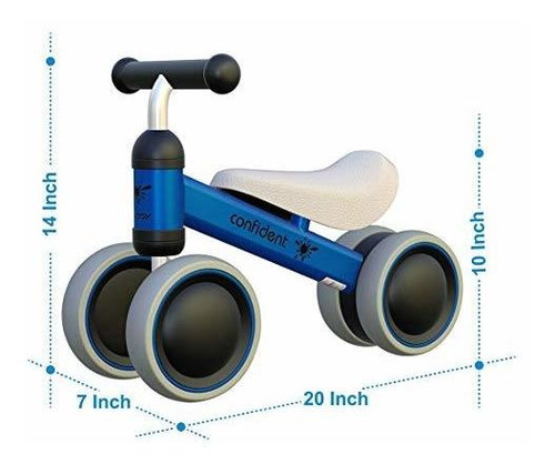 Imagen 2 de 6 de Bebé Niño Pequeño Triciclo Bicicleta Sin Pedales 10-24 Meses