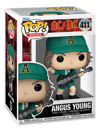 Funko Pop! Rocks Ac Dc #411: Angus Young Traje Verde (Usado)