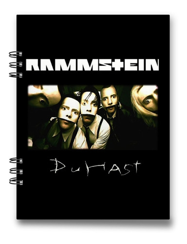 Cuaderno Rammstein 15x20 Cms 100 Hojas 