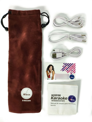 Microfono K-box Karaoke Bocina Bluetooth Navidad Inalmbrico