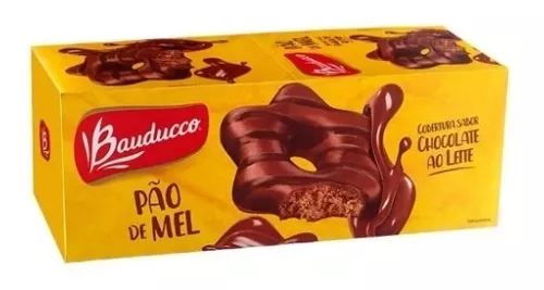 LaryShop - 2 Caixas Biscoito Choco Biscuit Chocolate Ao Leite Bauducco  Display 18x36g