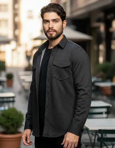 Overshirt Masculino Sobretudo Masculino Encorpado Premium