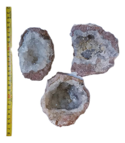 Geodas 3 Piezas Minerales De Colección