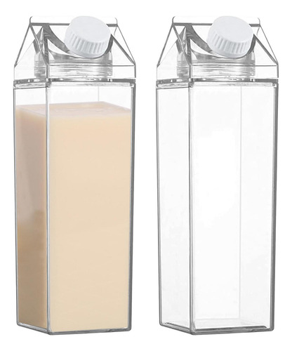 Botellas De Leche Cuadradas Transparentes Botella De Agua De
