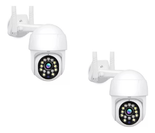 2 Camaras Ip Smart Wifi Infrarrojo Externo Y Interno Hd