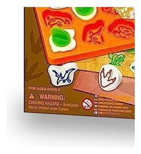 4m Kit Sellos De Yeso Con Moldes Dinosaurios Fm663