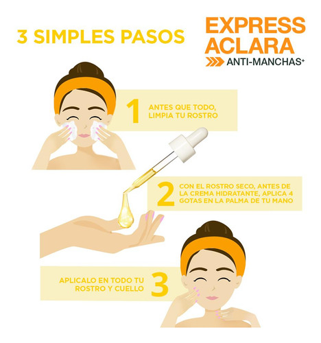 Sérum Express Aclara Booster sérum anti manchas Garnier Skin Active día/noche para todo tipo de piel de 30mL