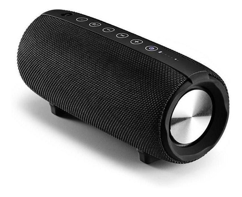 Caixa de som Pulsesound Energy portátil com bluetooth preta 110V/220V
