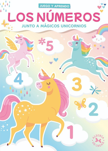 Libro Didáctico Infantil  Aprender Números Con Unicornios 