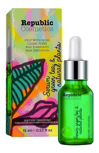 Serum Facial Té Verde Plantas Naturales Republic Cosmetics