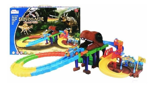 Imagen 1 de 2 de Pista Tren Electrico Dinosaurios