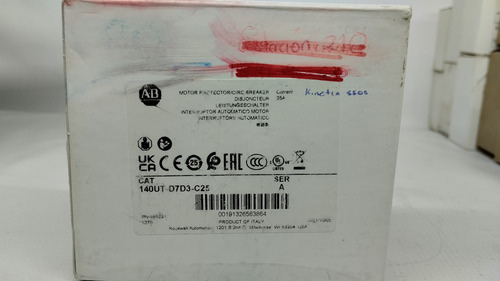 Allen Bradley 140ut-d7d3-c25 Circuit Breaker Motor 3 Pole (Usado)