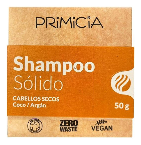 Shampoo Primicia Sólido Para Cabellos Secos 50grs