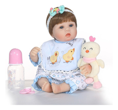 Reborn Bebé Muñeca En Cuna 40cm Moda Bebé Juguetes Para Niño