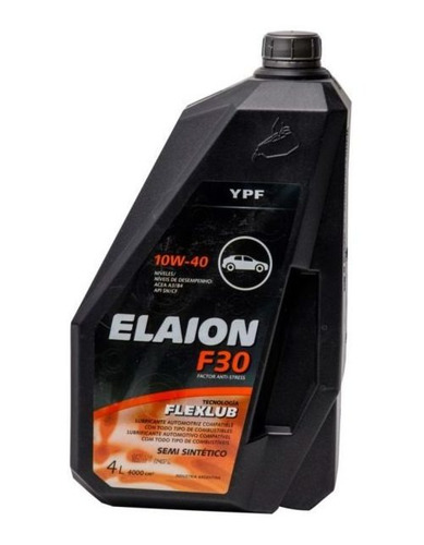 Aceite 10w40 Semi Sintetico Elaion F30 4 Litros
