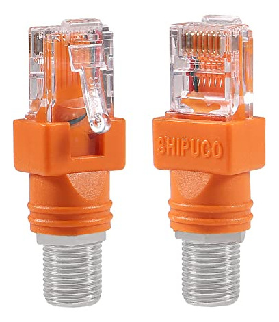 Paquete De 8 Adaptadores Rf A Rj45, Conexin Coaxial Effect