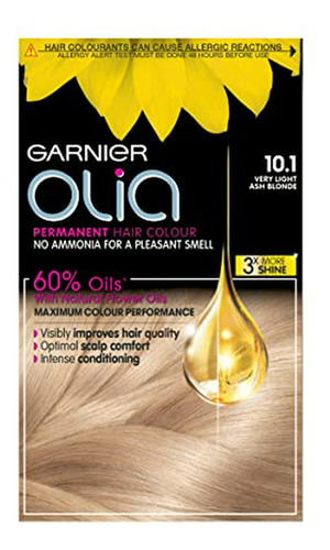 Garnier Olia Very Light Ash Blonde Permanent Hair Dye, No Am