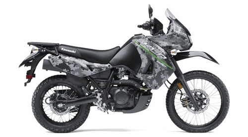 Funda Cubre Moto Kawasaki Klr Tm 650 Camo Con Bordado