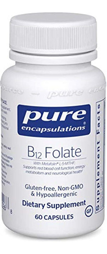 Folato B12 - Vitamina B12 Activada Suplemento Hipoalergénico