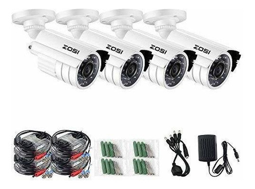 Sistema Zosi 720p Hd-tvi Inicio Cámara De Seguridad, 4pcs C