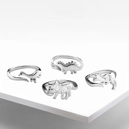 5 Paquete De 5-6 Paquetes De 4 Elegantes Anillos De 5 Piezas