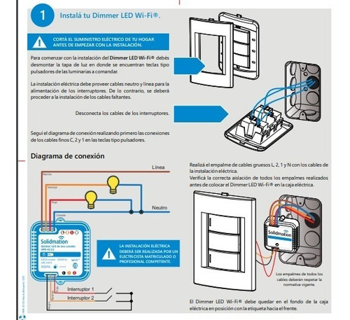 Imagen 3 de 3 de 4153 Dimmer Led Wifi De Dos Canales - Solidmation