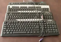 Comprar Lote 4 Teclados Ficha Ps\u002F2 Usados No Hago Envios Negro