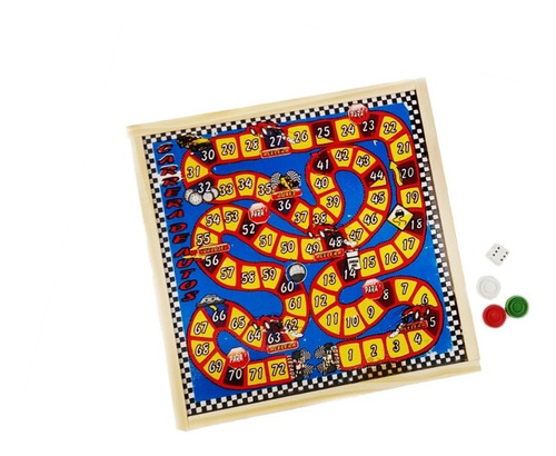 5 Juego De Mesa Carrera De Autos En Madera 30 X 30 Kaos Once