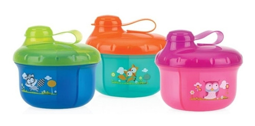 Imagen 3 de 3 de Dosificador Para Leche En Polvo 3 Divisiones Nuby Con Tapa