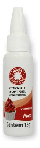 Corante Soft Gel Alimenticio Vermelho 15g