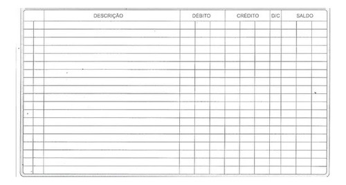 Ficha Conta Corrente 6x9 Kit Com 400 Fichas