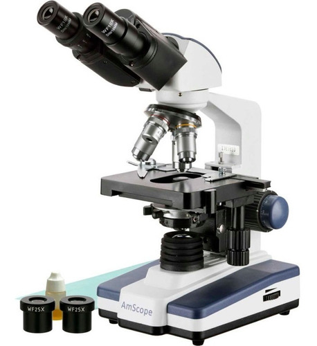 Microscopio Led Amscope Binocular B120c 40x-2500x
