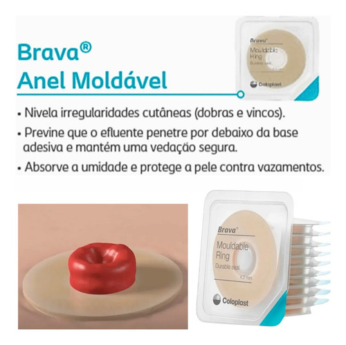 Anel Moldável Brava Para Estomias 4,2mm Coloplast - 10 Un