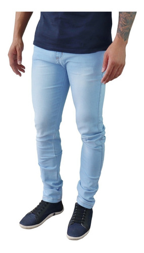 Kit Atacado 10 Calça Jeans Sarja Masculina Skinny Lycra