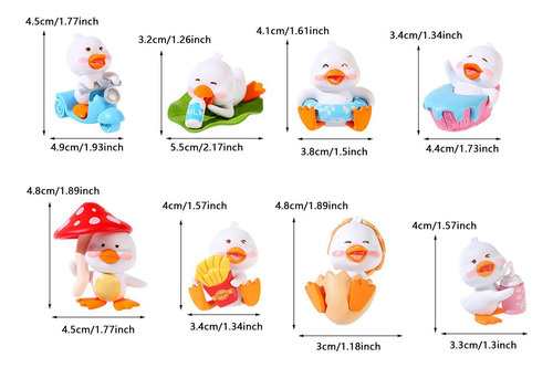 8x Figuras De Tiny, Figuras De Animales De Pequeño,