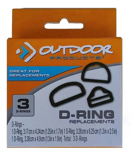 3 Anillos Broches D-ring Reemplazo Correas Mochila Outdoor