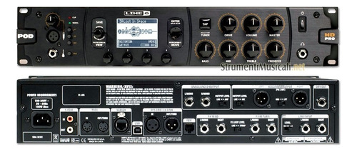 Pod De Rack Line 6 Pod Hd Pro X En Caja Color Negro