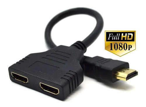 Imagen 4 de 8 de Cable Adaptador Splitter Hdmi Macho A 2 Hdmi Hembra Video