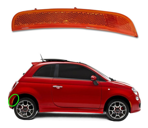 Lanterna Refletora Traseira Passageiro Fiat 500 Sport 2012