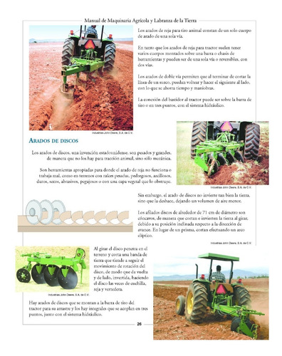 Manual De Maquinaria Agrícola Y Labranza Editorial Trillas
