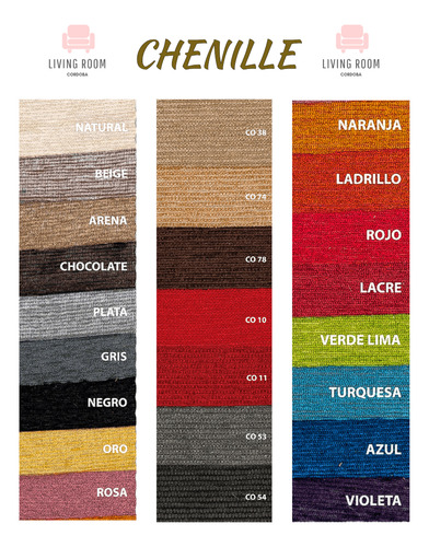 Funda Para Almohadón Antidesgarro 85x45 Chenille Lino Y Pana Elegir Colores En Las Fotos Está El Muestrario