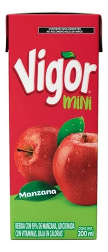 Bebida Vigor Mini Con Manzana 200 Ml