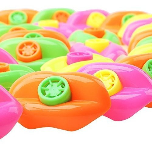 Lip Whistles Amybenton 48pcs Plastic Lip Whistle Toy Party F