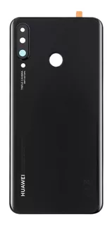 Tapa Trasera De Huawei P30 Lite Negro / Azul Con Lente Cam