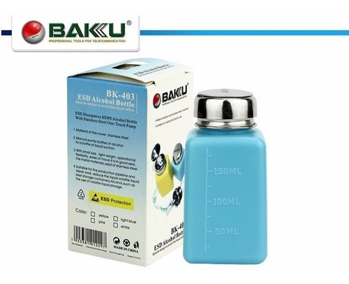 Botella Para Alcohol 150 Ml - Baku - Bk-403 - Mundoreballing