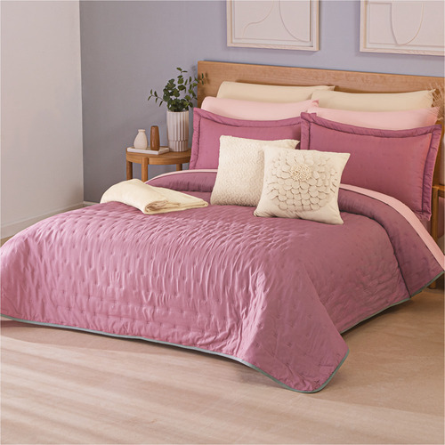 Colchas Concord Edredón Ligero Berry Doble Vista King Size