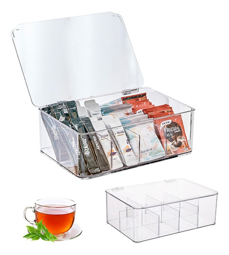 1 Pcs Caja Para Té Con 8 Compartimentos Caja