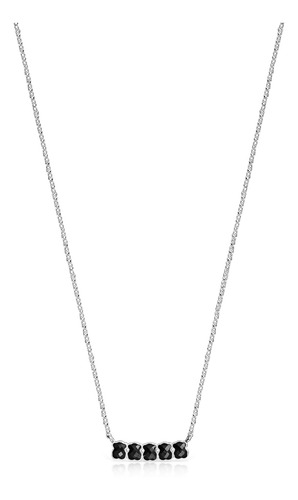 Collar Tous Mini Onix De Plata Con Ónix