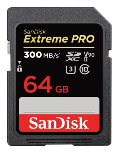 Memoria Sandisk 64gb Extreme Pro Uhs-ii Sdxc 300mb/s