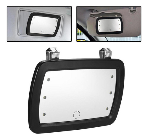 Espejo De Tocador Para Parasol De Coche Con 6 Luces Led